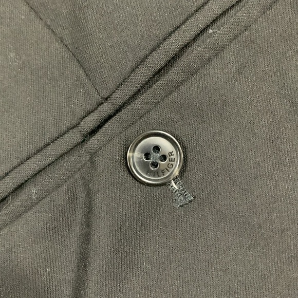 Tommy Hilfiger 100% Wool Flat Front Black Slacks       size 36 - Picture 4 of 10